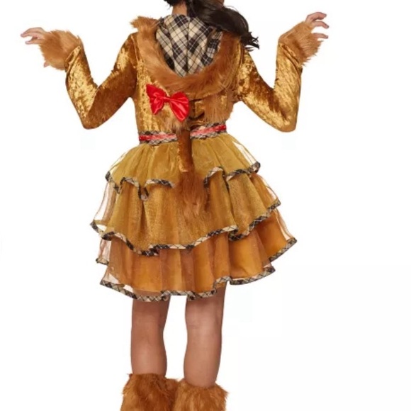 Kids Faux Fur Lion Dress Costume - Picture 2 of 4